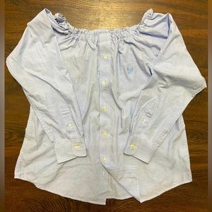 Upcycled vintage Chap’s dress shirt - size L
